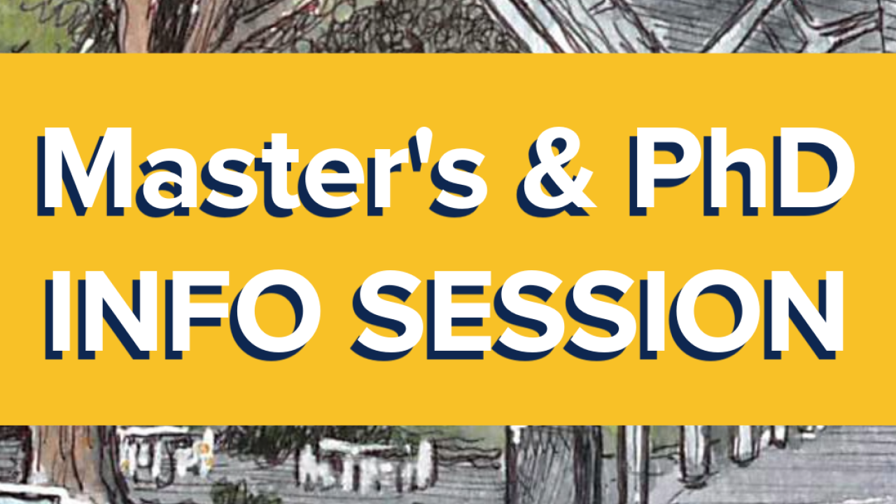 Department of Statistics Master's & PhD Info Session UC Davis